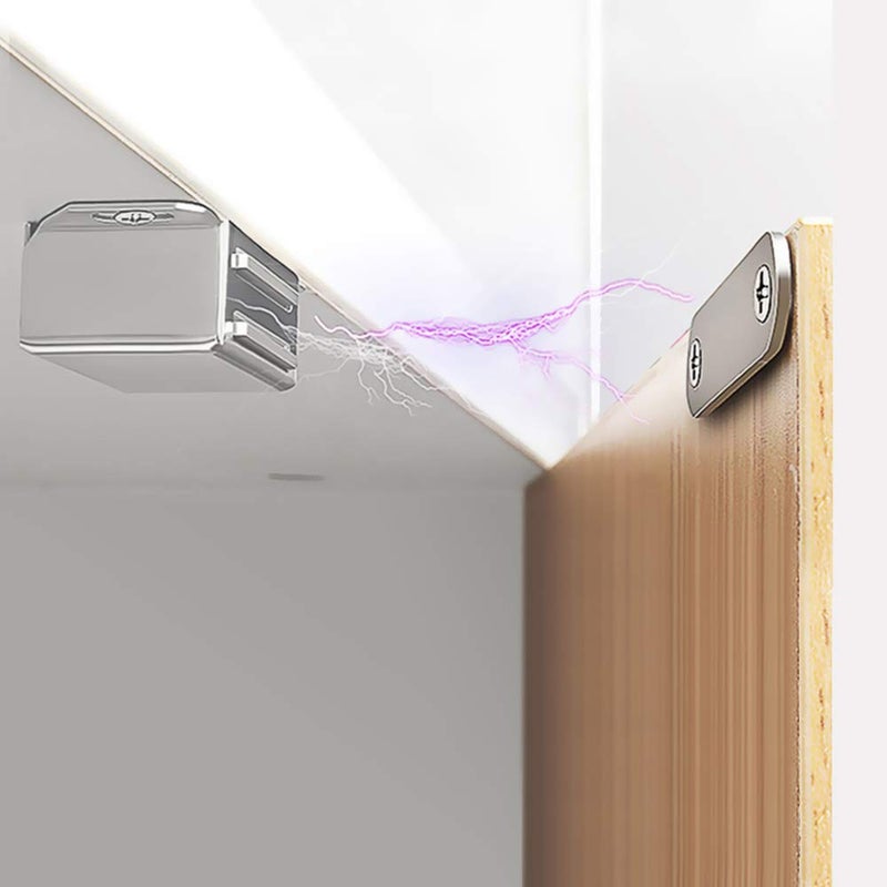 Mousike Cabinet Magnets 30lb Stainless Steel Magnetic Door Catch with Strong Magnetic for Kitchen Cupboard Wardrobe Closet Cabinet Door Drawer Latch - Image 4